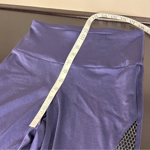 Wolford Navy Leggings with Mesh Detail - Picture 8 of 11